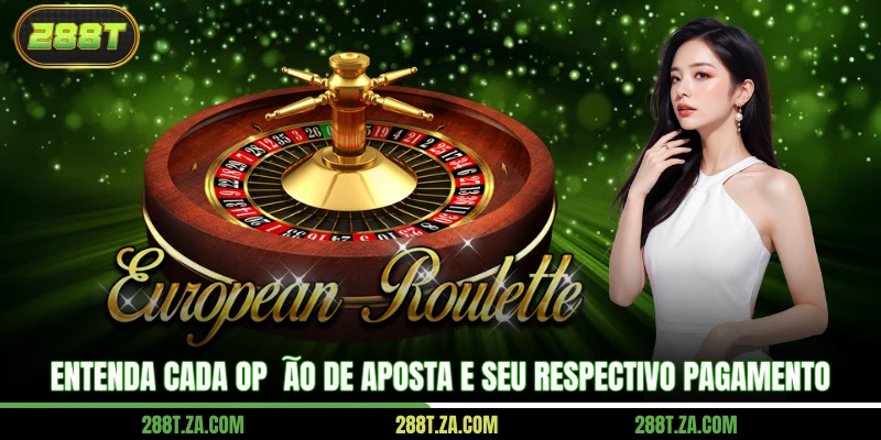 Entenda cada opção de aposta e seu respectivo pagamento