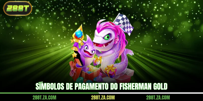 Símbolos de pagamento do Fisherman Gold